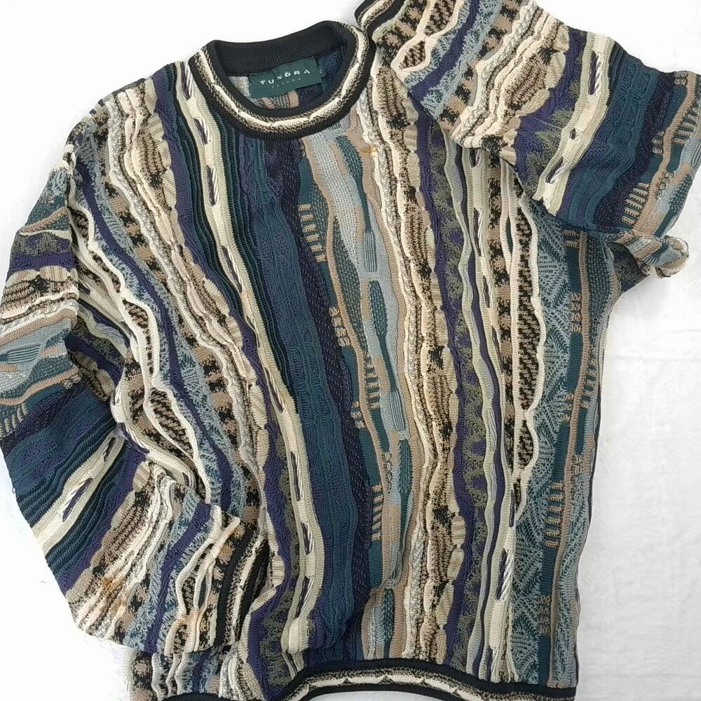 Tundra Canada 3D Colorful Crewneck Sweater XL Coogi Style